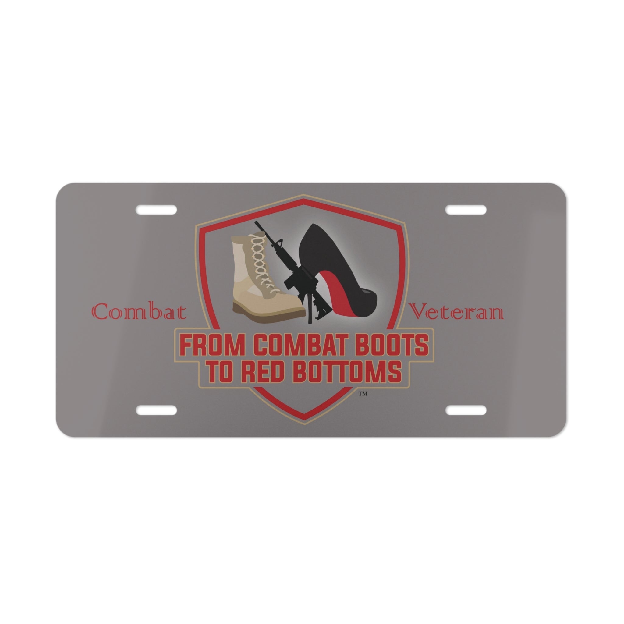CB2RB Combat Veteran Vanity Plate – Shield Edition