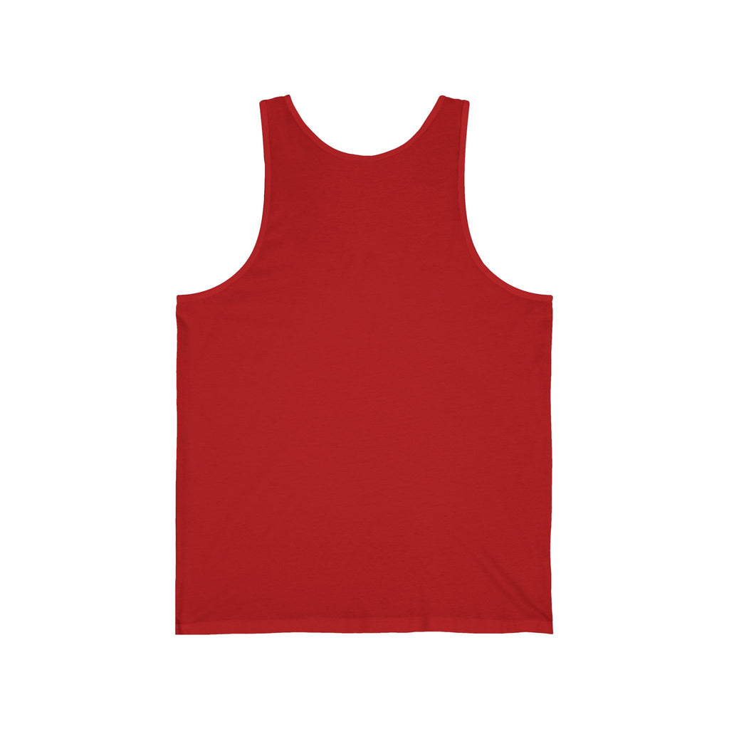 Tank Top — "To From Combat Boots To Red Bottoms" Military-to-Glow Up Graphic