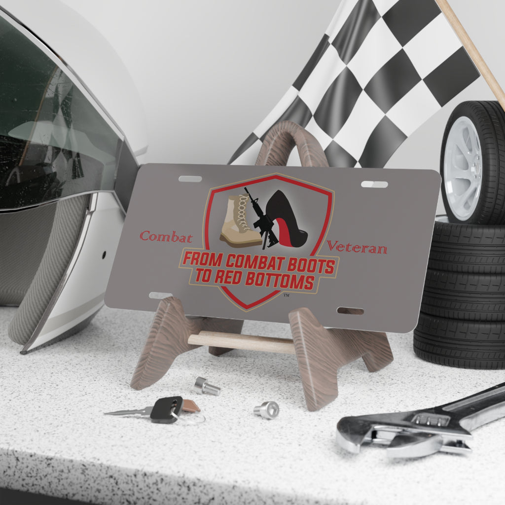 CB2RB Combat Veteran Vanity Plate – Shield Edition